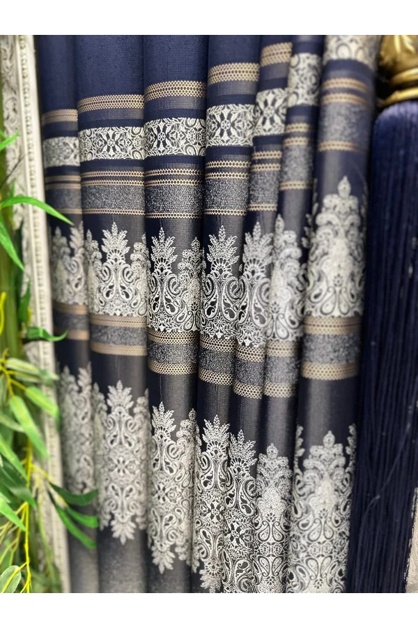 NİVEMESHOME FT632255 V-530 ANTAKYA DUNKELBLAU 1/3 DICHT FALTROLLO APM