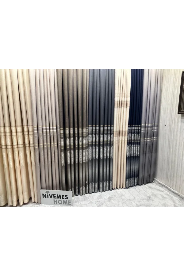 NİVEMESHOME FT632255 V-530 ANTAKYA DUNKELBLAU 1/3 DICHT FALTROLLO APM