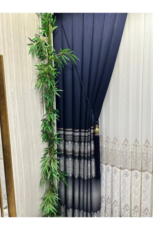 NİVEMESHOME FT632255 V-530 ANTAKYA DUNKELBLAU 1/3 DICHT FALTROLLO APM