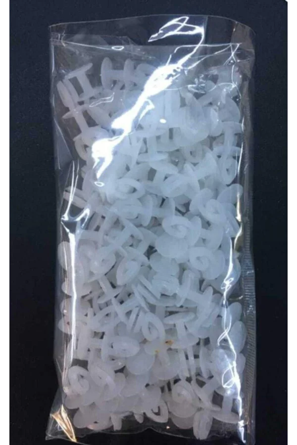 NIVEMESHOME PASSAGGIO ANELLO DI CORNICE CON BOTTONI PER TENDA E TULLE (100 PEZZI)