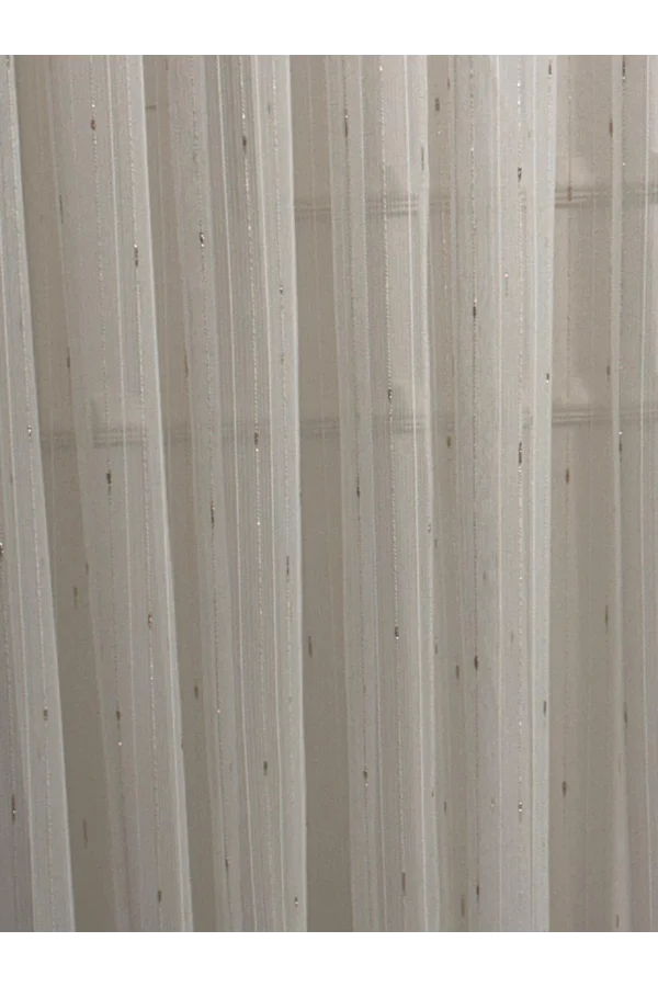 NİVEMESHOME GOLD DETAYLI SİMLİ 1/3 SIK PİLELİ TÜL PERDE APM