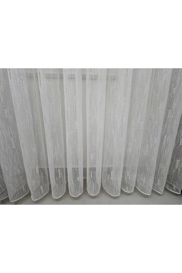 NİVEMESHOME GOLD BARTLI TÜLL 1/3 SIK DOLGU TÜL PERDE APM