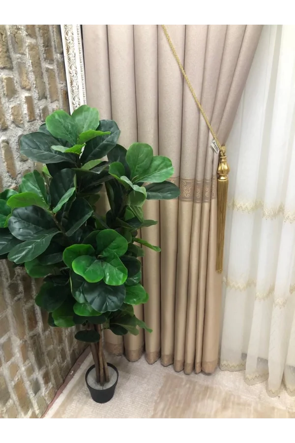 NİVEMESHOME GOLD V-5201 1/3 ПЛОТНАЯ ТКАНЬ ЗАДНЕГО ПЛАНА ПАНО ВЕРХНИЙ МОНТАЖ