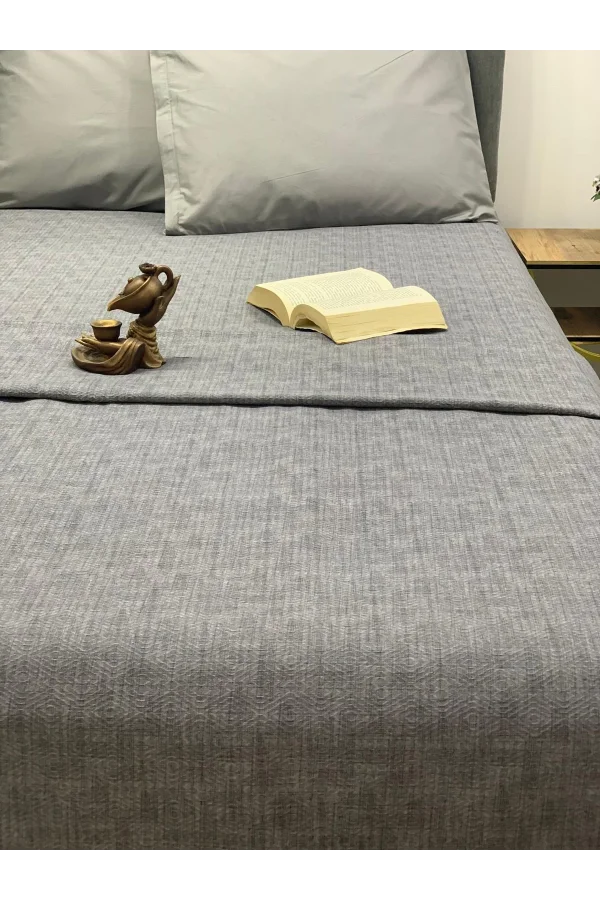 NİVEMESHOME GRİ 160X230 TEK PİKE ÖRTÜSÜ TEK KİŞİLİK