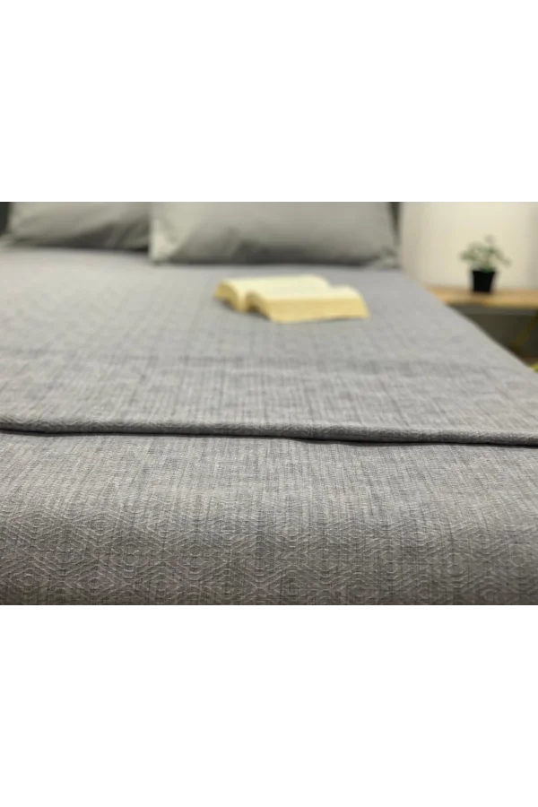 NİVEMESHOME GRİ 200X230 TEK PİKE ÖRTÜSÜ ÇİFT KİŞİLİK