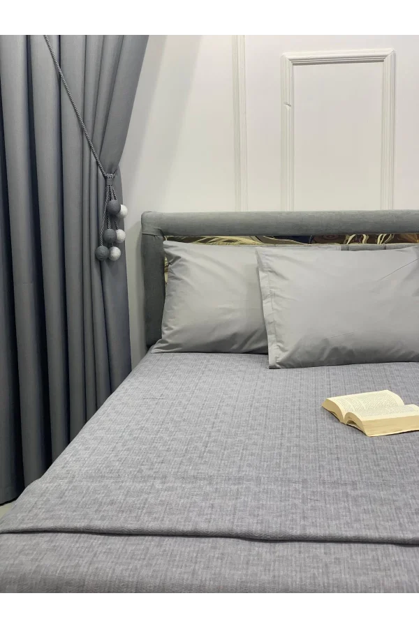NİVEMESHOME GRİ 200X230 TEK PİKE ÖRTÜSÜ ÇİFT KİŞİLİK