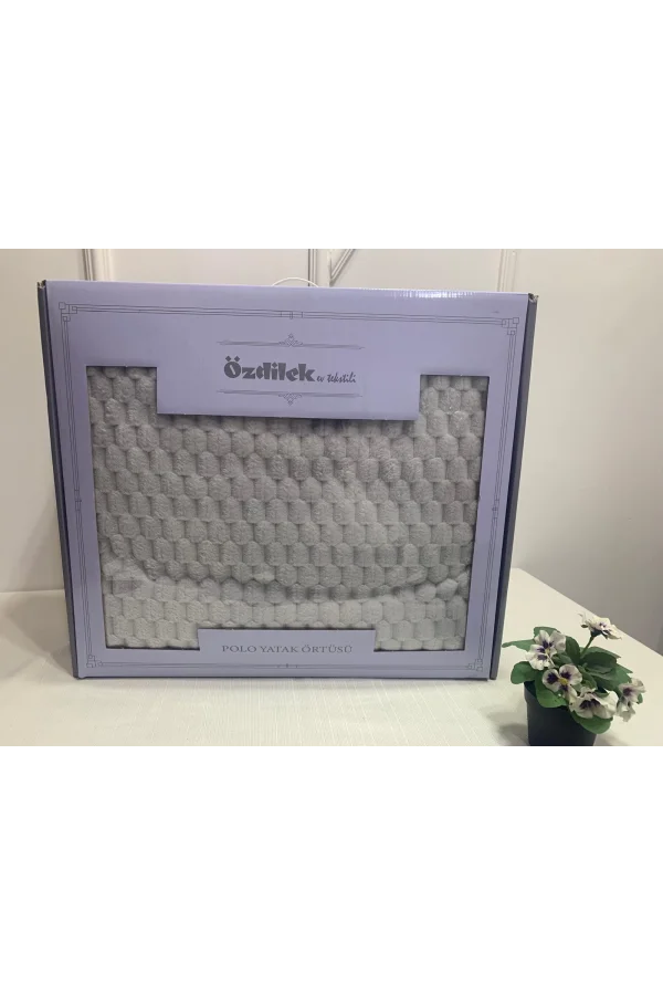 NİVEMESHOME GRAUES POLO DOPPELBETTBEZUG-SET ÖZDİLEK