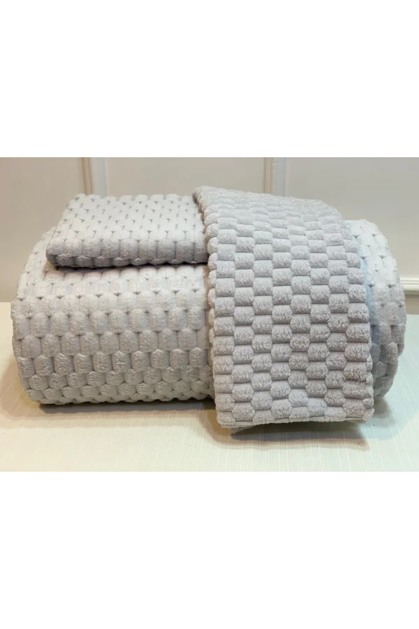 NİVEMESHOME GRAUES POLO DOPPELBETTBEZUG-SET ÖZDİLEK