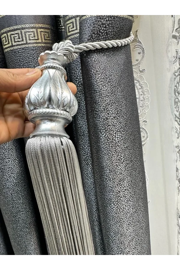 NİVEMESHOME GRAY VALANCE CEILING MOUNTING BRACKET