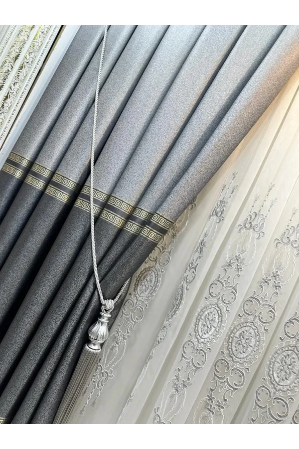 NİVEMESHOME GRAY VALANCE CEILING MOUNTING BRACKET