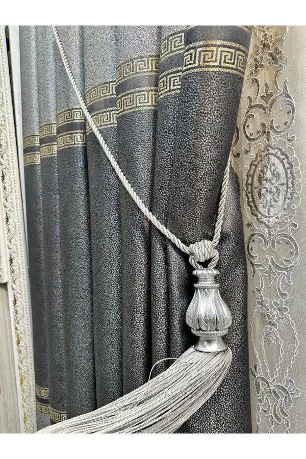 NİVEMESHOME GRAY VALANCE CEILING MOUNTING BRACKET