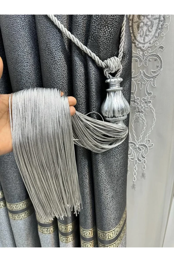 NİVEMESHOME GRAY VALANCE CEILING MOUNTING BRACKET