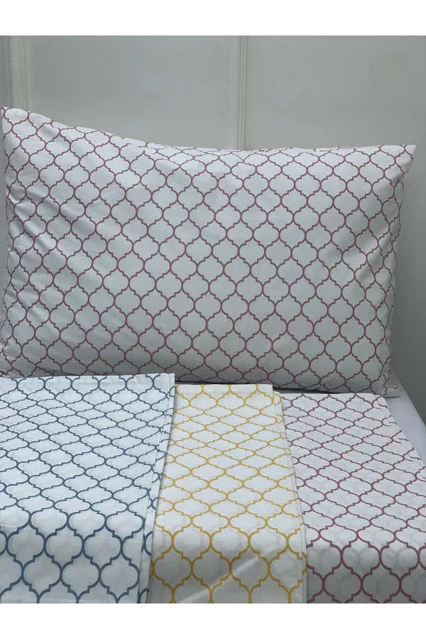 NİVEMESHOME ROSENBLÜTEN GEOMETRISCHES MUSTER 2ER-PACK KISSENBEZUG MIT DECKEL 50X70