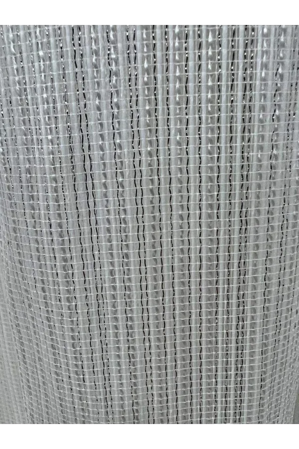 NİVEMESHOME SILBER GESTREIFTER 1/3 DICHT FALTROLLO TÜLLVORHANG APM