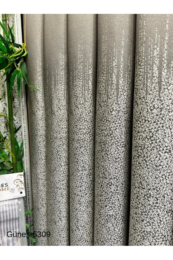 NİVEMESHOME SUN FT632121EARTH V-5309 1/3 DENSE PILE CURTAIN APM