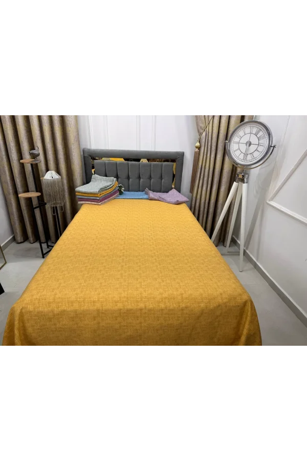 NİVEMESHOME HARDAL 160X230 TEK PİKE ÖRTÜSÜ TEK KİŞİLİK