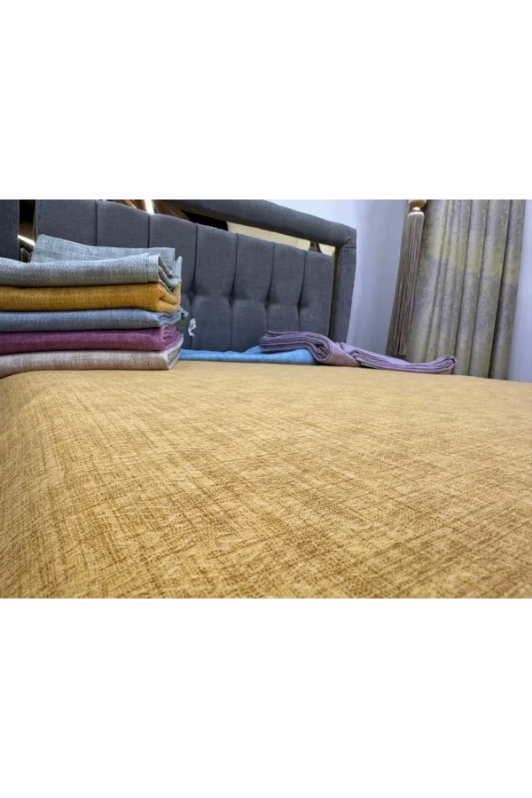 NİVEMESHOME MOSTAZA 200X230 COLCHA DE PIQUE INDIVIDUAL