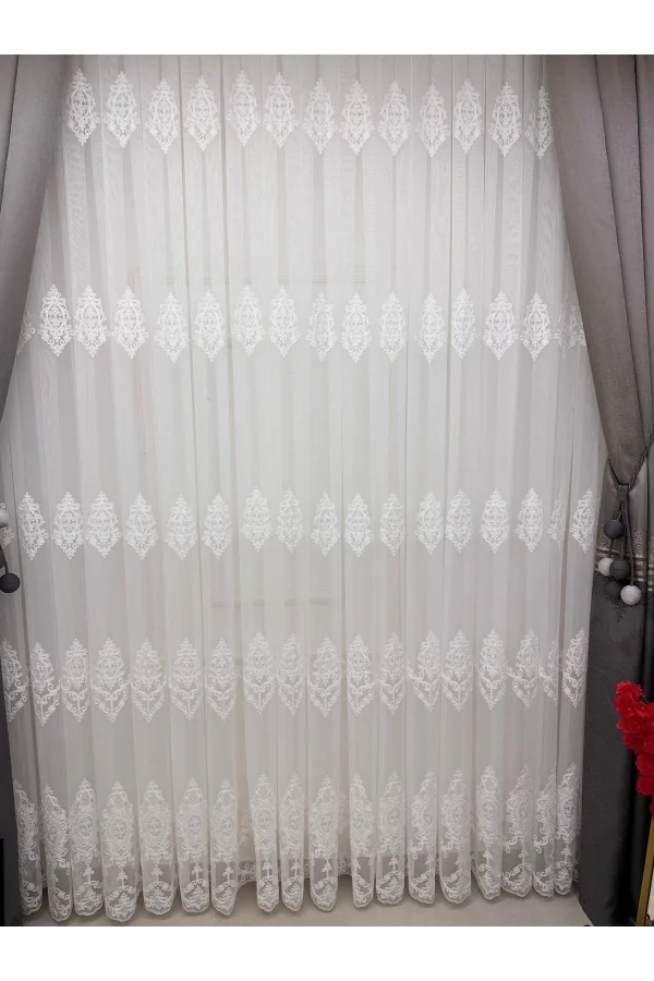 NİVEMESHOME HARE 1/2,5 PİLELİ TÜL PERDE APM