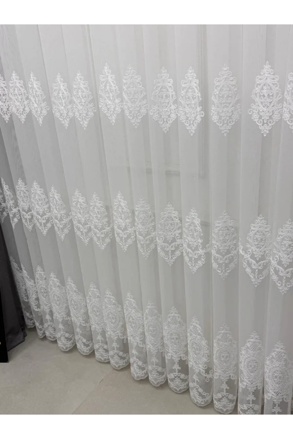 NİVEMESHOME HARE 1/3 PİLELİ TÜL PERDE APM