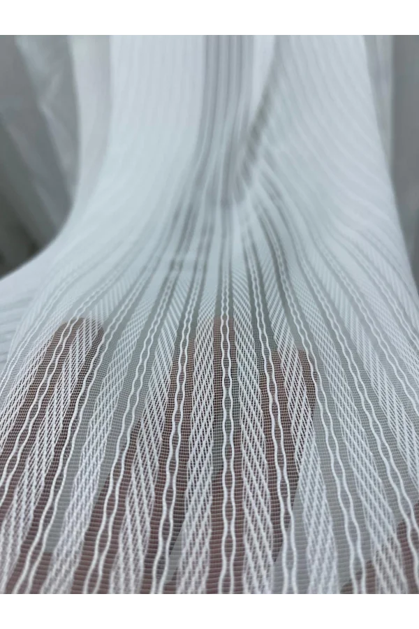 NİVEMESHOME HAYAL 15 ŞEFFAF EKRU TÜL PERDE 1/3 SIK PİLELİ TÜL PERDE