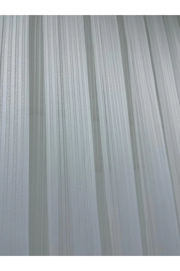 NİVEMESHOME HAYAL 15 ŞEFFAF EKRU TÜL PERDE 1/3 SIK PİLELİ TÜL PERDE