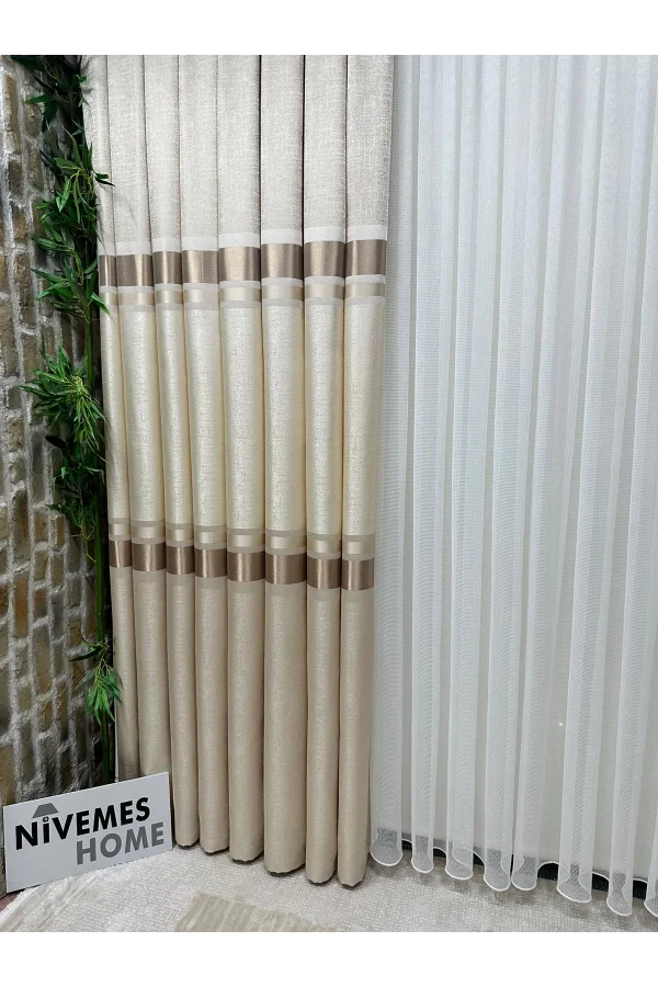 NİVEMESHOME TRAUM LEBEN SIMENA V-115 1/3 DICK PLEATED VORHANG APM