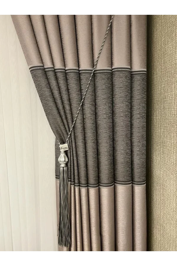 NİVEMESHOME HAYALLİFE Ozean V-5412 1/3 HOHE STEIFEN VORHANG