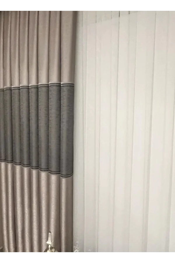 NİVEMESHOME HAYALLİFE Ozean V-5412 1/3 HOHE STEIFEN VORHANG