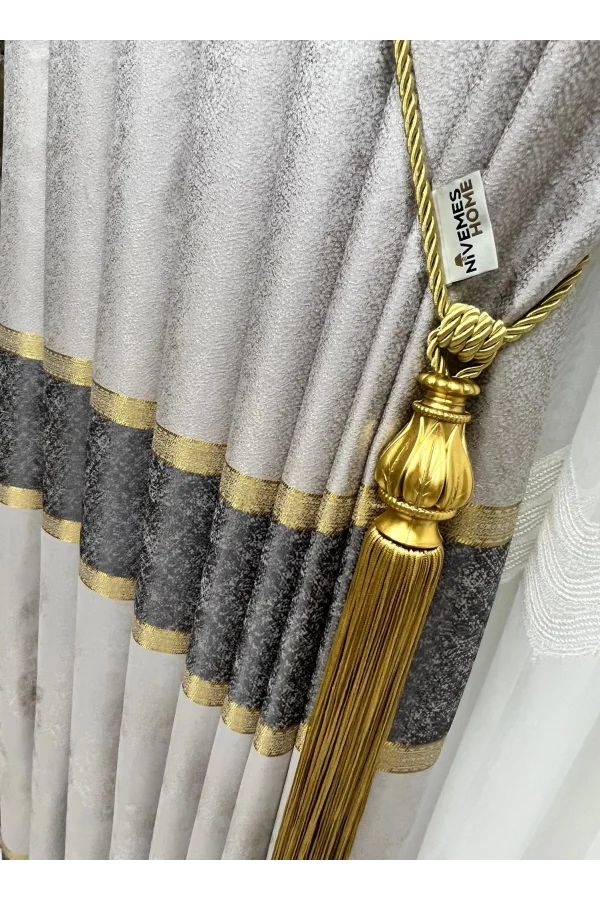 NİVEMESHOME HAYALLIFE PALMIRA V-2002 1/3 DICKES GESTAPELTES VORHANG