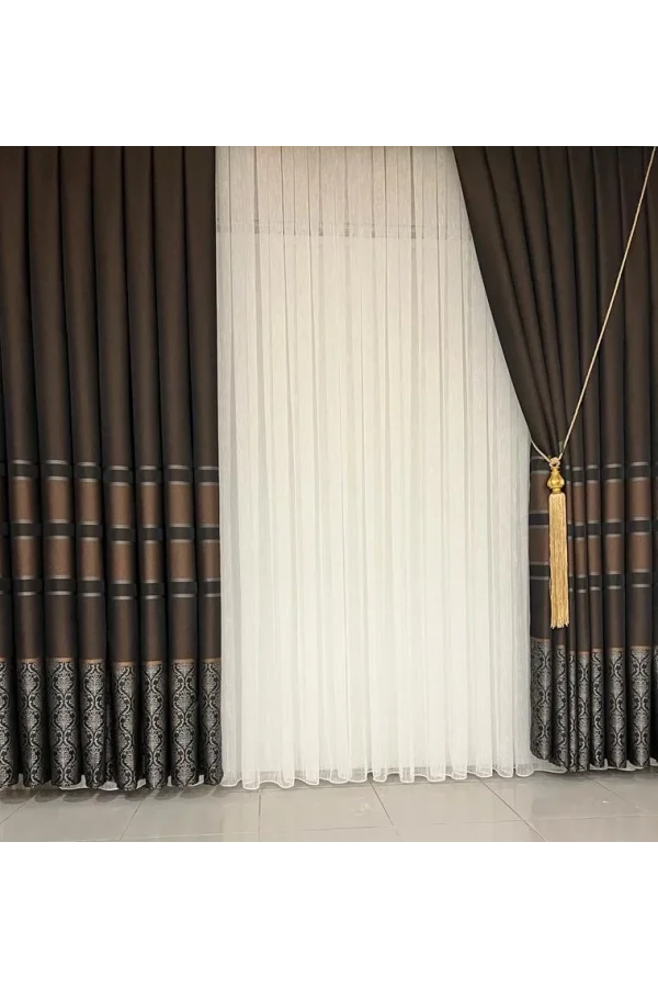 NİVEMESHOME HAYALLIFE ROSALES V-902 1/3 DICKER FENSTERVORHANG