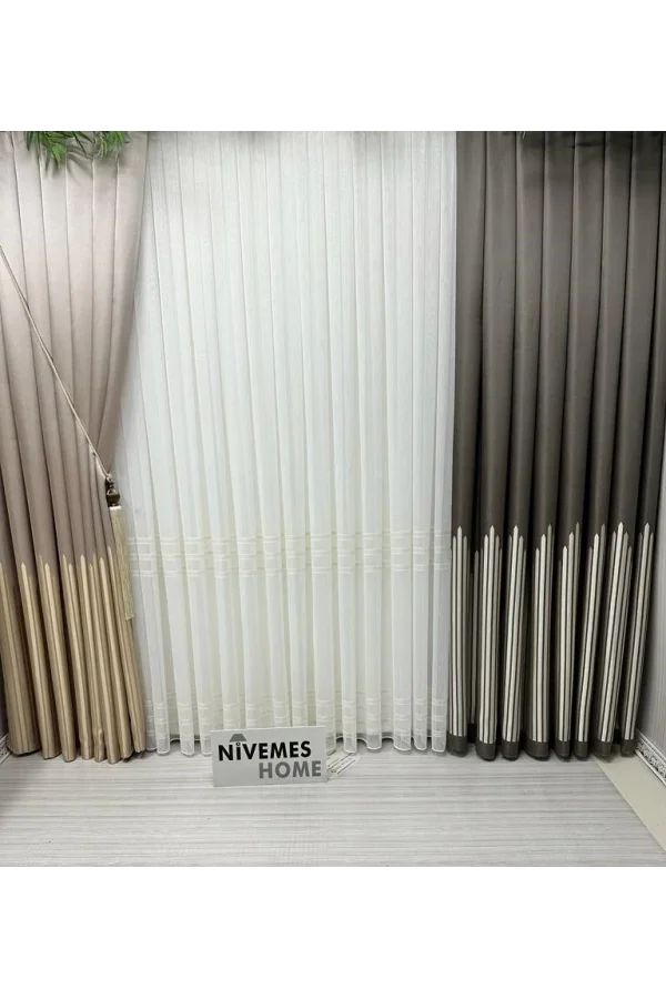 NİVEMESHOME HERCAİ ORO 1/3 TELA DE TULE APILADA