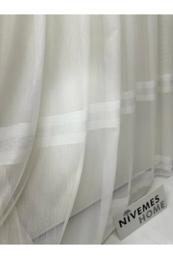 NİVEMESHOME HERCAİ HY019 PLISADO DE TUL PLATA 1/3 PMA