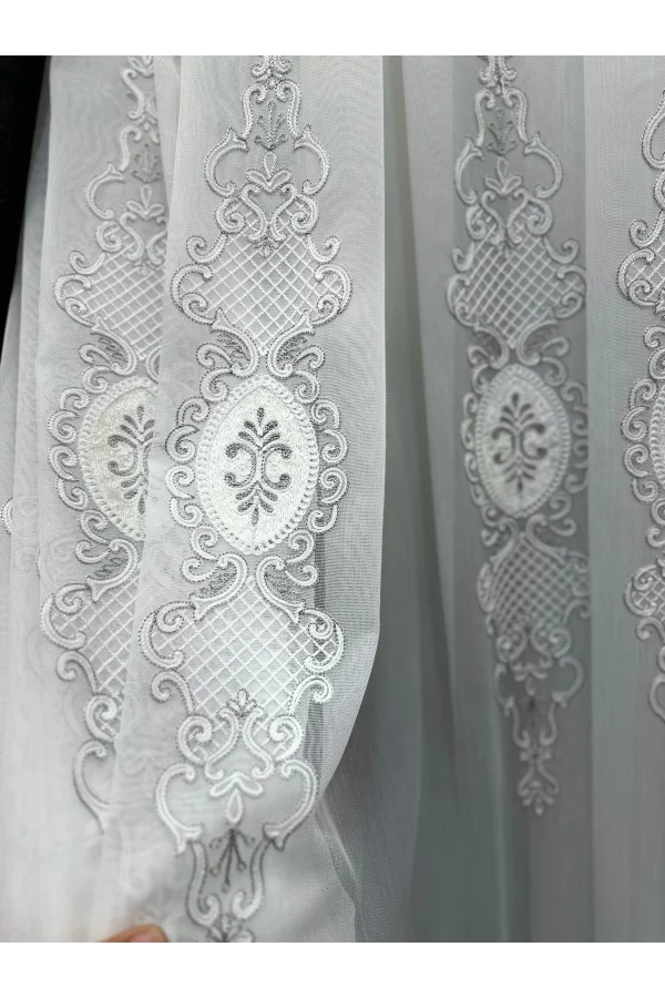 NİVEMESHOME HİLAL 1/3 SIK PİLELİ TÜL PERDE APM