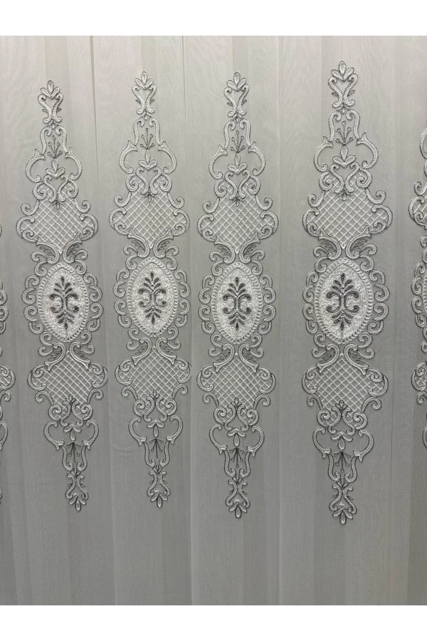 NİVEMESHOME HİLAL 1/3 SIK PİLELİ TÜL PERDE APM