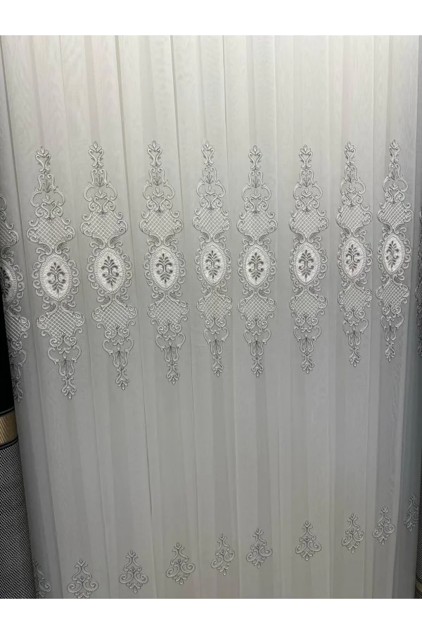 NİVEMESHOME HİLAL 1/3 SIK PİLELİ TÜL PERDE APM