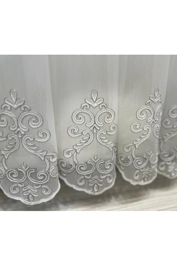 NİVEMESHOME HİLAL 1/3 SIK PİLELİ TÜL PERDE APM