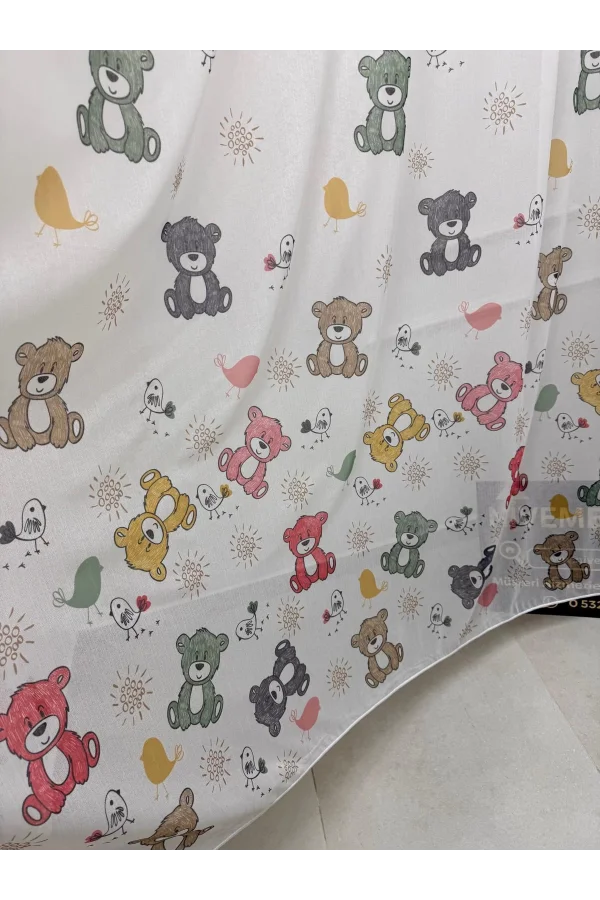 NİVEMESHOME HYL00009.801 ESTE BEAR KINDERZIMMER 1/2.5 AKKU TÜLLVORHANG ROSA APM