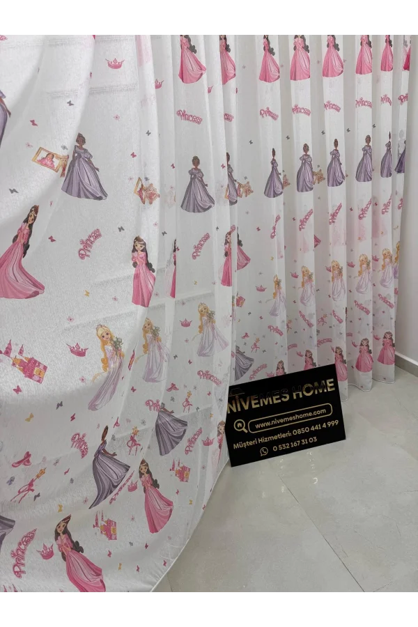 АДАПТЕП HYL00009.801 KRDT204096 Принцесса ДЕТСКАЯ КОМНАТА 1/2.5 PILE ТЮЛЬ ЗАНАВЕСЫ APM