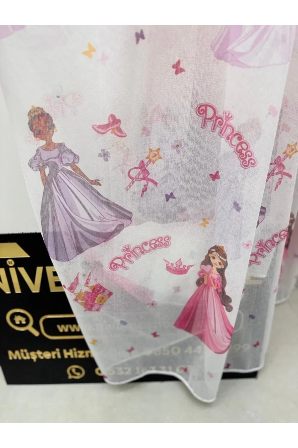 АДАПТЕП HYL00009.801 KRDT204096 Принцесса ДЕТСКАЯ КОМНАТА 1/2.5 PILE ТЮЛЬ ЗАНАВЕСЫ APM