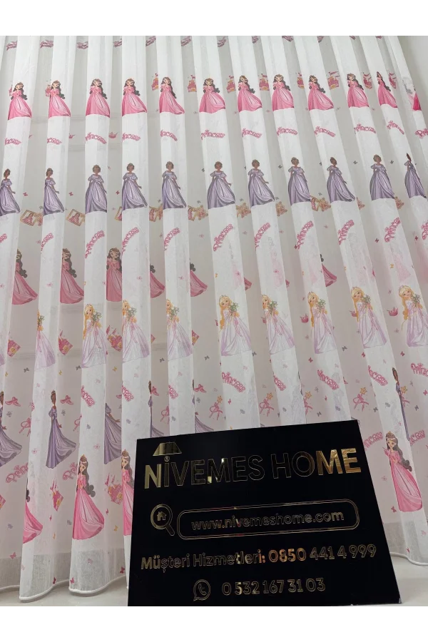 АДАПТЕП HYL00009.801 KRDT204096 Принцесса ДЕТСКАЯ КОМНАТА 1/2.5 PILE ТЮЛЬ ЗАНАВЕСЫ APM