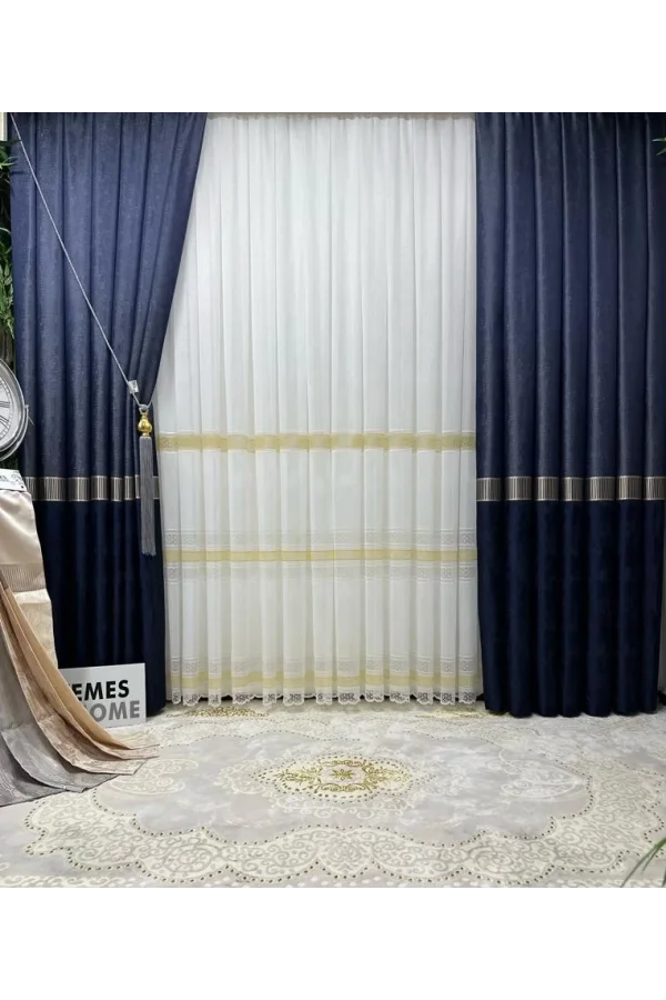 NİVEMESHOME ИНЦИ V-515 ЛАСУРНЫЙ ЗАНАВЕС 1/3 ПЛОТНО УКРЕПЛЕННЫЙ ЗАНАВЕС APM