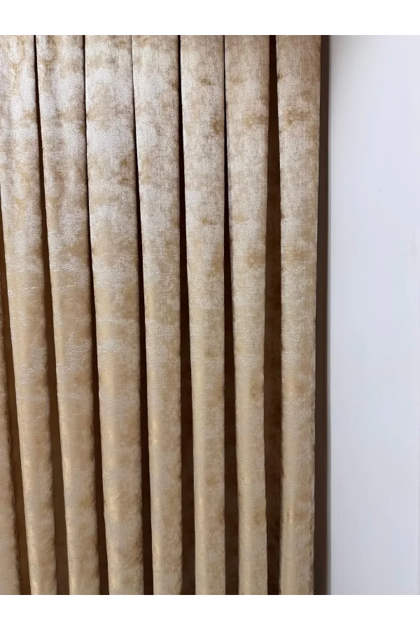 NİVEMESHOME ISTANBUL V-401 ЗОЛОТО 1/3 ЩЕЛКАЛЬНАЯ ТКАНАЯ ШТОРА APM
