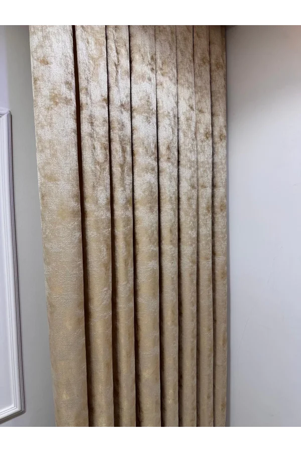 NİVEMESHOME ISTANBUL V-401 ЗОЛОТО 1/3 ЩЕЛКАЛЬНАЯ ТКАНАЯ ШТОРА APM