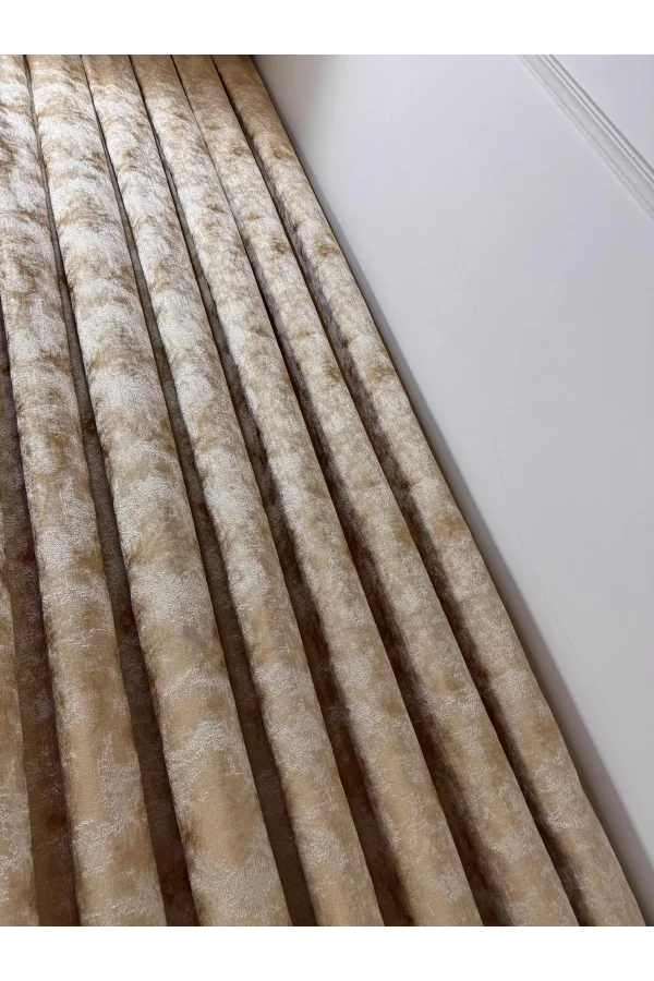 NİVEMESHOME ISTANBUL V-401 ЗОЛОТО 1/3 ЩЕЛКАЛЬНАЯ ТКАНАЯ ШТОРА APM