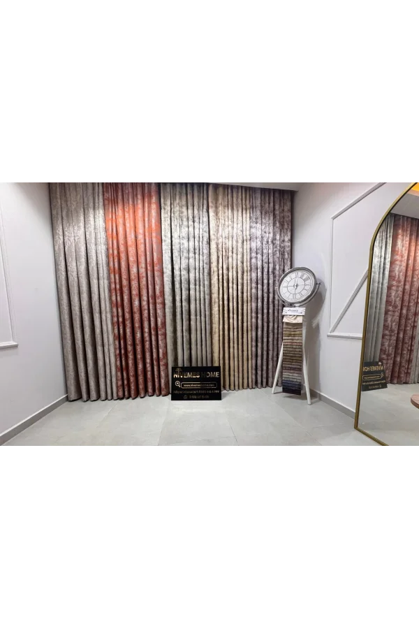 NİVEMESHOME ISTANBUL V-401 ЗОЛОТО 1/3 ЩЕЛКАЛЬНАЯ ТКАНАЯ ШТОРА APM