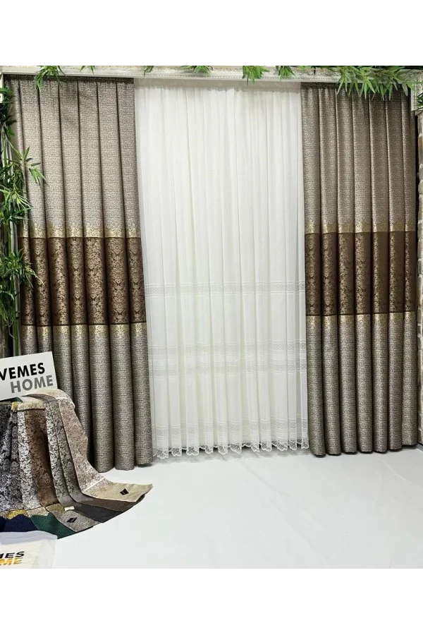 NİVEMESHOME JEWEL 1/3 SIK PİLELİ TÜL PERDE APM