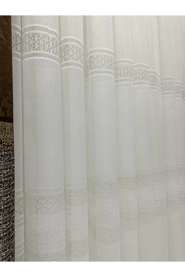 NİVEMESHOME JEWEL 1/3 SIK PİLELİ TÜL PERDE APM