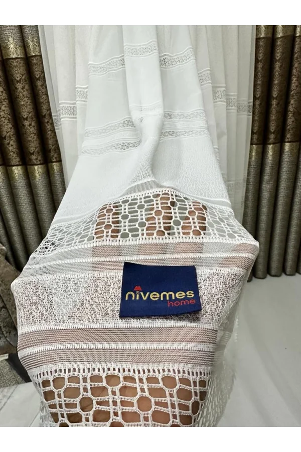 NİVEMESHOME JEWEL 1/3 SIK PİLELİ TÜL PERDE APM