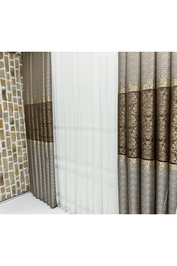 NİVEMESHOME JEWEL 1/3 SIK PİLELİ TÜL PERDE APM