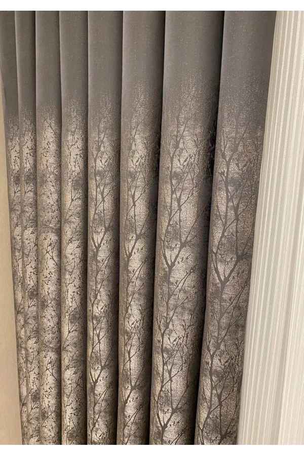 NİVEMESHOME JUNDA GRAU 1/3 DICK BÜNTEL VORHANG APM